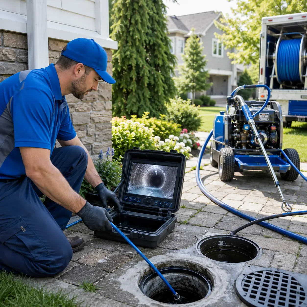 Outdoor drain cleaning professionals serving Elkins, AR