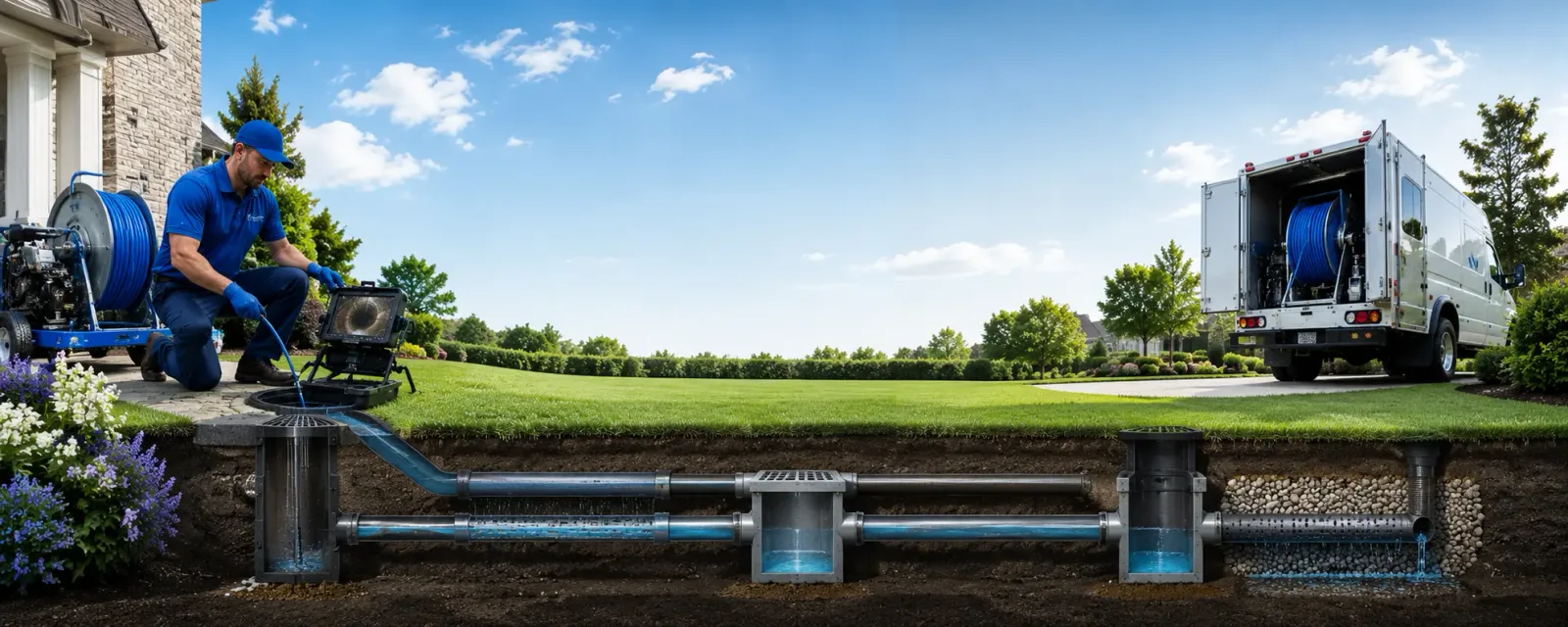 Outdoor drain cleaning information for Elkins, AR